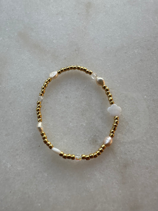 Floral Beaded Bracelet