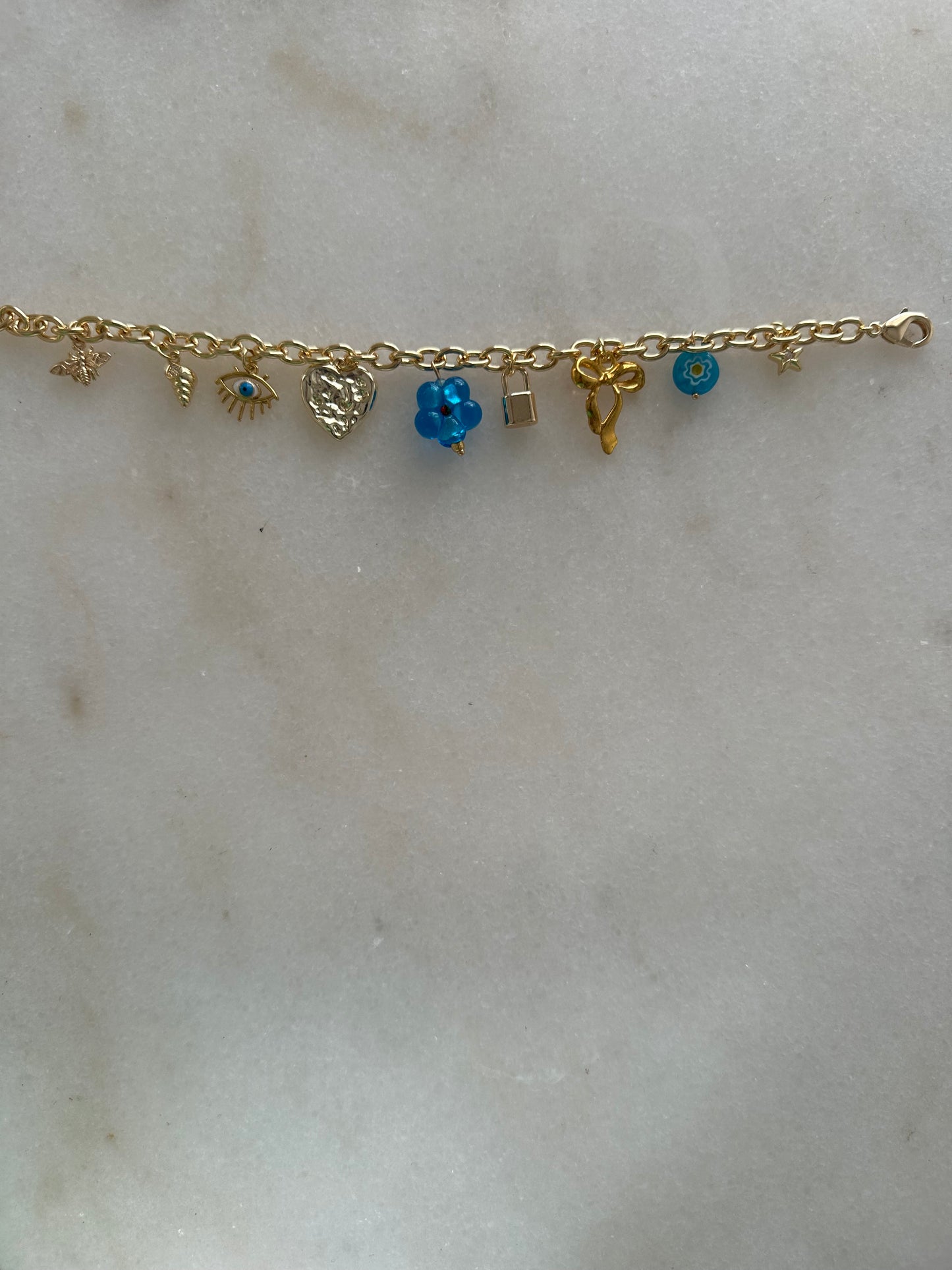 Charm Bracelet- Blue