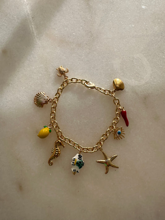 Charm Bracelet- Yellow