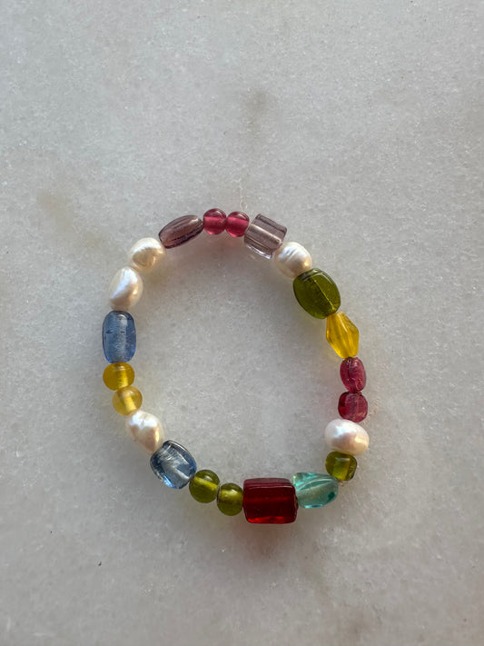 Mixed beaded bracelet - Multicolour